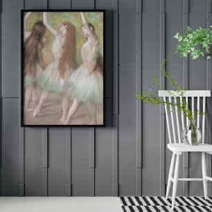 Groene dansers van Edgar Degas,  balletkunst Poster