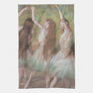 Groene dansers van Edgar Degas,  balletkunst Theedoek