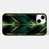 Groene Deco Case-Mate iPhone Case (Achterkant (horizontaal))