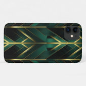 Groene Deco Case-Mate iPhone Case (Achterkant (horizontaal))