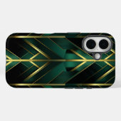 Groene Deco Case-Mate iPhone Case (Achterkant (horizontaal))