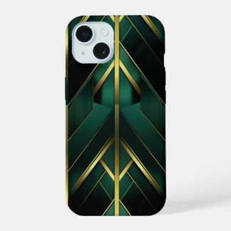 Groene Deco iPhone 15 Hoesje