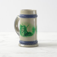 Groene Delft Windmolen, groene Delft paard en