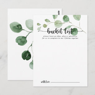 Groene Delight Eucalyptus Bruiloft Bucket List Kaa Briefkaart