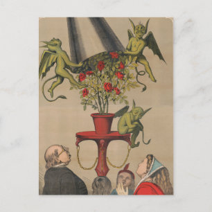 Groene demonen verwijderen Hoesje uit boeket van R Briefkaart