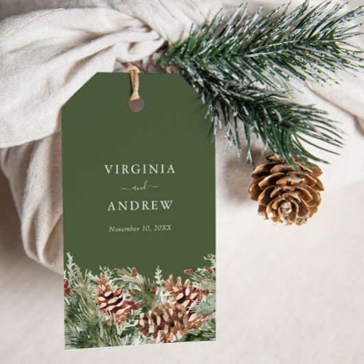 Groene Den Cadeaulabel