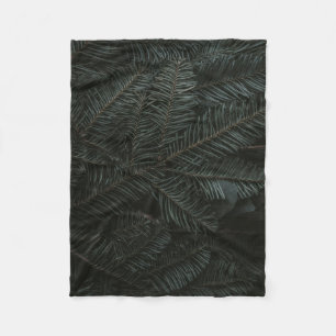 Groene denboombladeren fleece deken