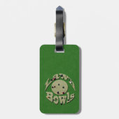 Groene Denim Gras Bowling, Bagage Label (Achterkant verticaal)