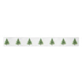 Groene dennenboom kerstballen lint (Voorkant)