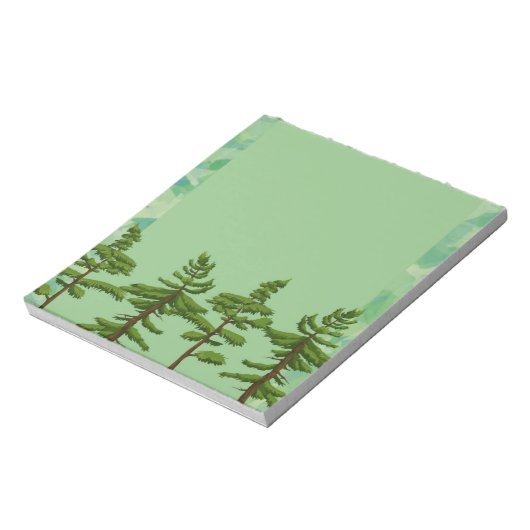 Groene dennenboom notitieblok (Gedraaid)
