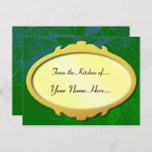 Groene dennenvakantie recept Kaart (Voorkant / Achterkant)