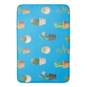 Groene dessert Succulent Cactus in Pots Badmat (Voorkant Verticaal)