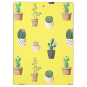 Groene dessert Succulent Cactus in Pots Klembord (Achterkant)