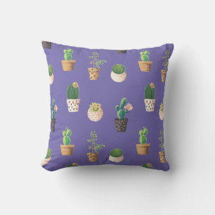Groene Dessrt Succulent Cactus in Pots Kussen