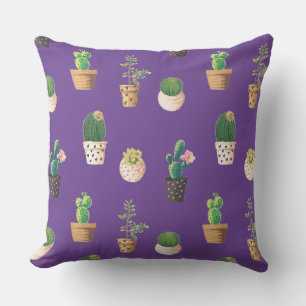 Groene Dessrt Succulent Cactus in Pots Kussen