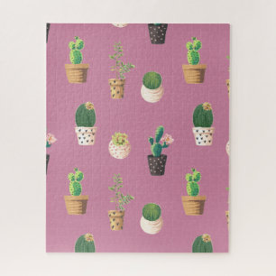 Groene Dessrt Succulent Cactus in Pots Legpuzzel