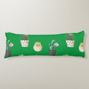 Groene Dessrt Succulent Cactus in Pots Lichaamskussen
