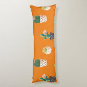 Groene Dessrt Succulent Cactus in Pots Lichaamskussen (Achterkant (Verticaal))