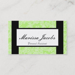 Groene Details Persoonlijke Medewerker Visitekaart Visitekaartje