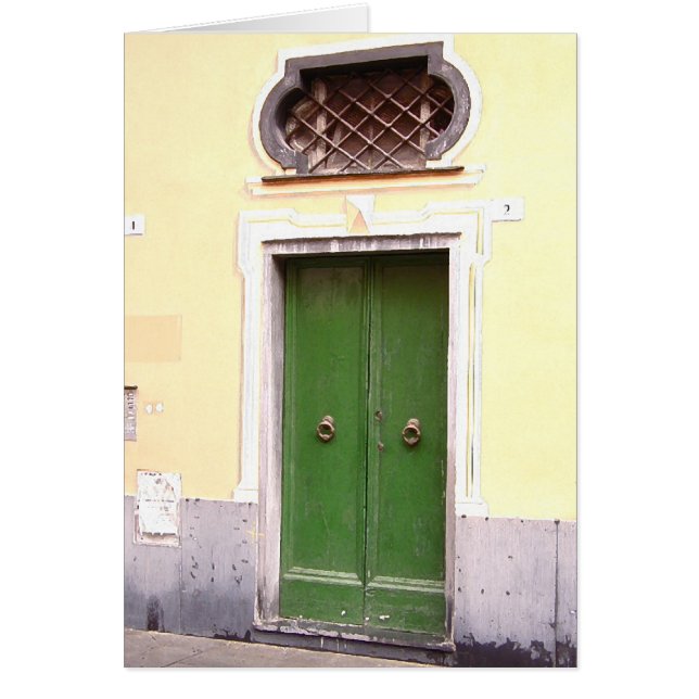 Groene deur (Voorkant)