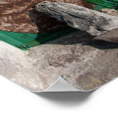 Groene deur 2-Poster Poster (Hoek)