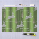 Groene Diamante Rendier Kerst Tissue Paper Tissuepapier (Craft)
