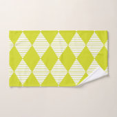 Groene diamantstrepen bad handdoek (Handdoek)