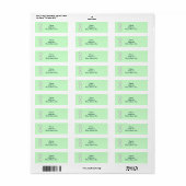 Groene Diamond Infinity Bruiloft Adresetiketten Etiket (Full Sheet)