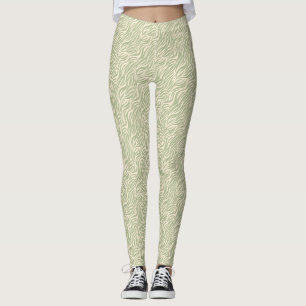 Groene Dierenprint Tiger Stripes Leggings