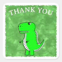 Groene Dino Waterverf Baby shower