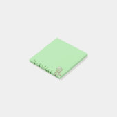 Groene Dinosaur Post-it notities, plakbiljetten Post-it® Notes (Schuin)