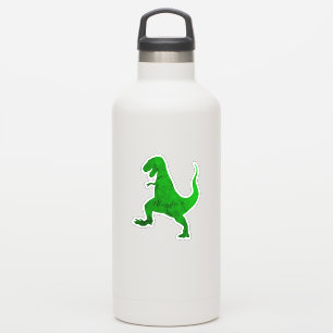 groene dinosaurus gepersonaliseerde jouw naam stic sticker