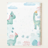 Groene Dinosaurus maand en week Planner (Achterkant)