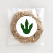 Groene dinosaurus print ronde Stickers