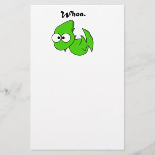 Groene Dinosaurus Pterodactyl of Dragon Whoa Carto Briefpapier