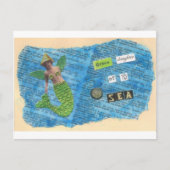 Groene Dochter van het Briefkaart van de Meermin v (Voorkant)
