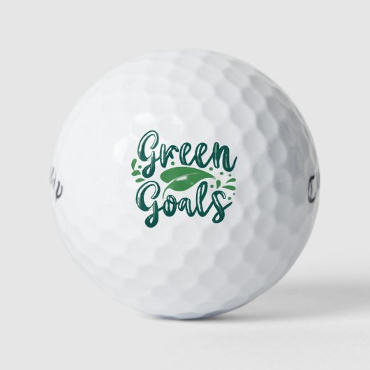Groene Doelen Golfballen (Voorkant)