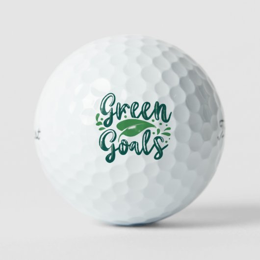 Groene Doelen Golfballen (Voorkant)