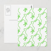 Groene Dog Briefkaart (Voorkant / Achterkant)