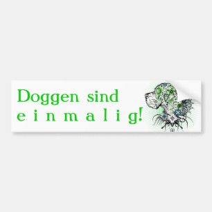 Groene Dog Bumpersticker