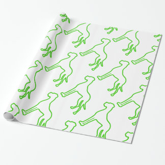 Groene Dog Cadeaupapier