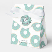 Groene Donut dank u Baby shower cadeau Bedankdoosjes (Voorkant Zijde)