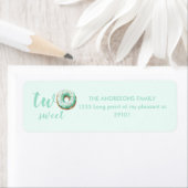 Groene Donut Verjaardag Etiket (Insitu)