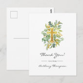 Groene Doop of Dankkaart Briefkaart (Voorkant / Achterkant)