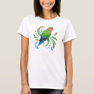 Groene doorsnede Lovebird T-shirt