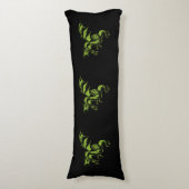 Groene Draak Lichaamskussen (Voorkant Verticaal)
