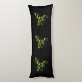 Groene Draak Lichaamskussen (Achterkant (Verticaal))