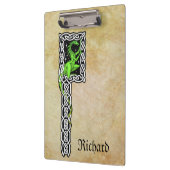 Groene draak met Keltische rand gepersonaliseerd Klembord (Links)