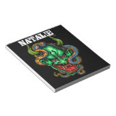  Groene draak  Notitieblok (Schuin)