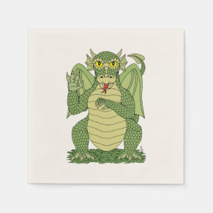 Groene draak servet